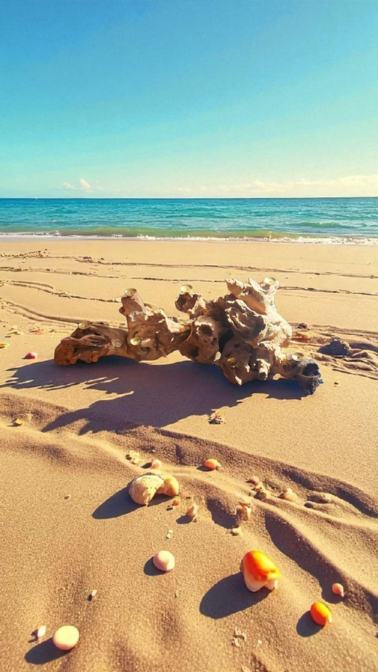 Natural wood sphere stands