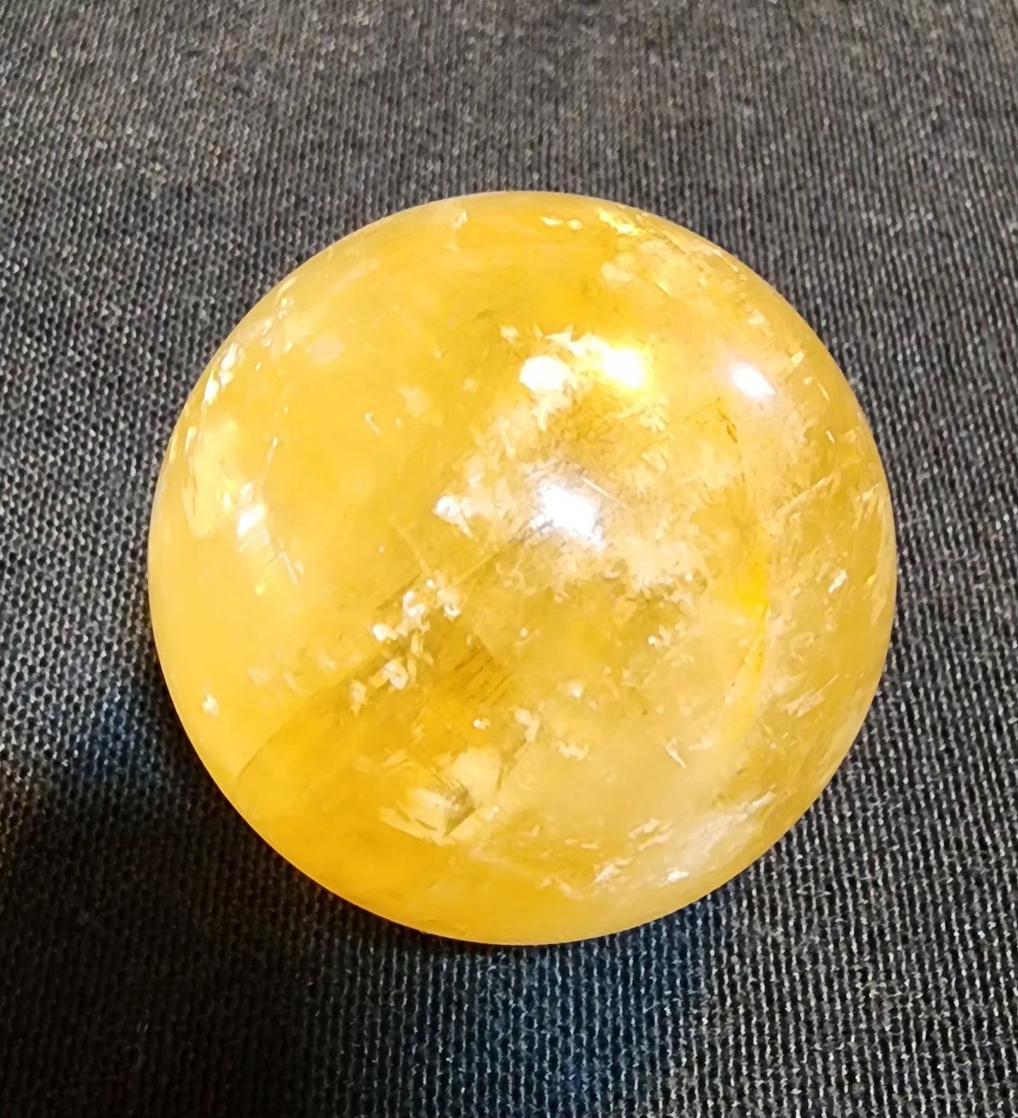 Honey Calcite Sphere