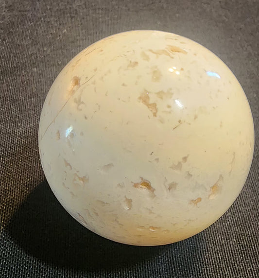 White Agate Sphere