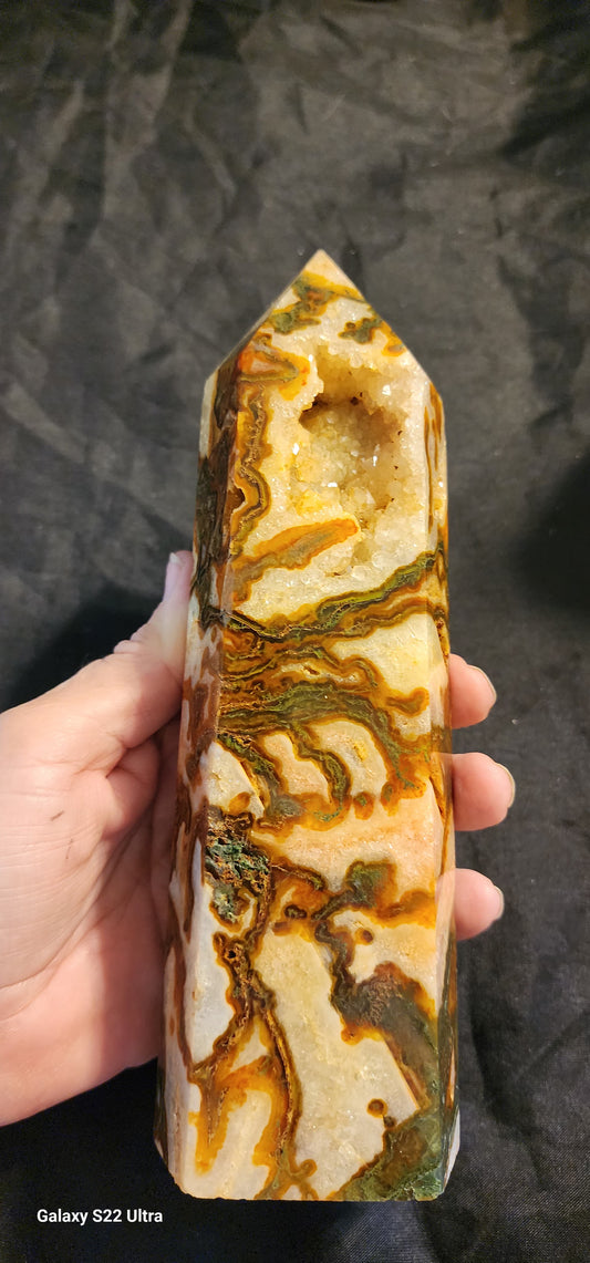Carnelian moss agate