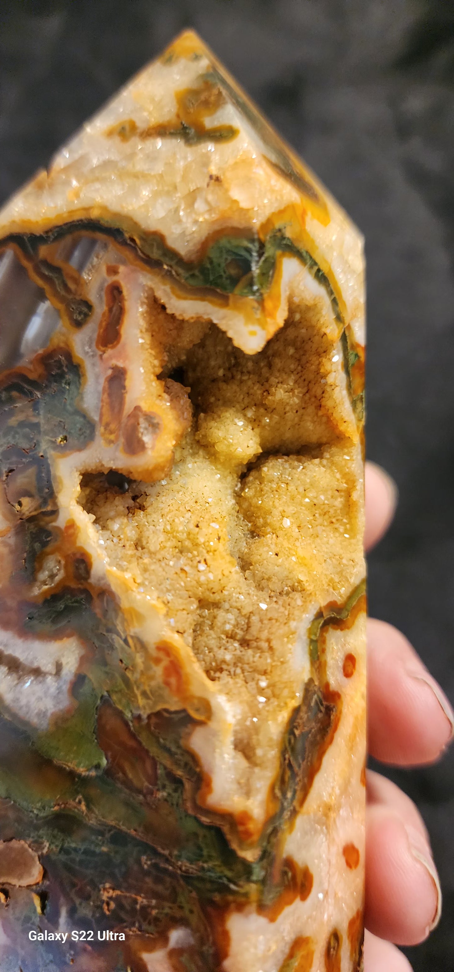 Carnelian moss agate