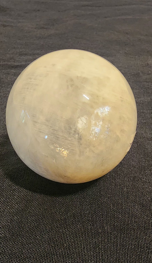 White moonstone sphere