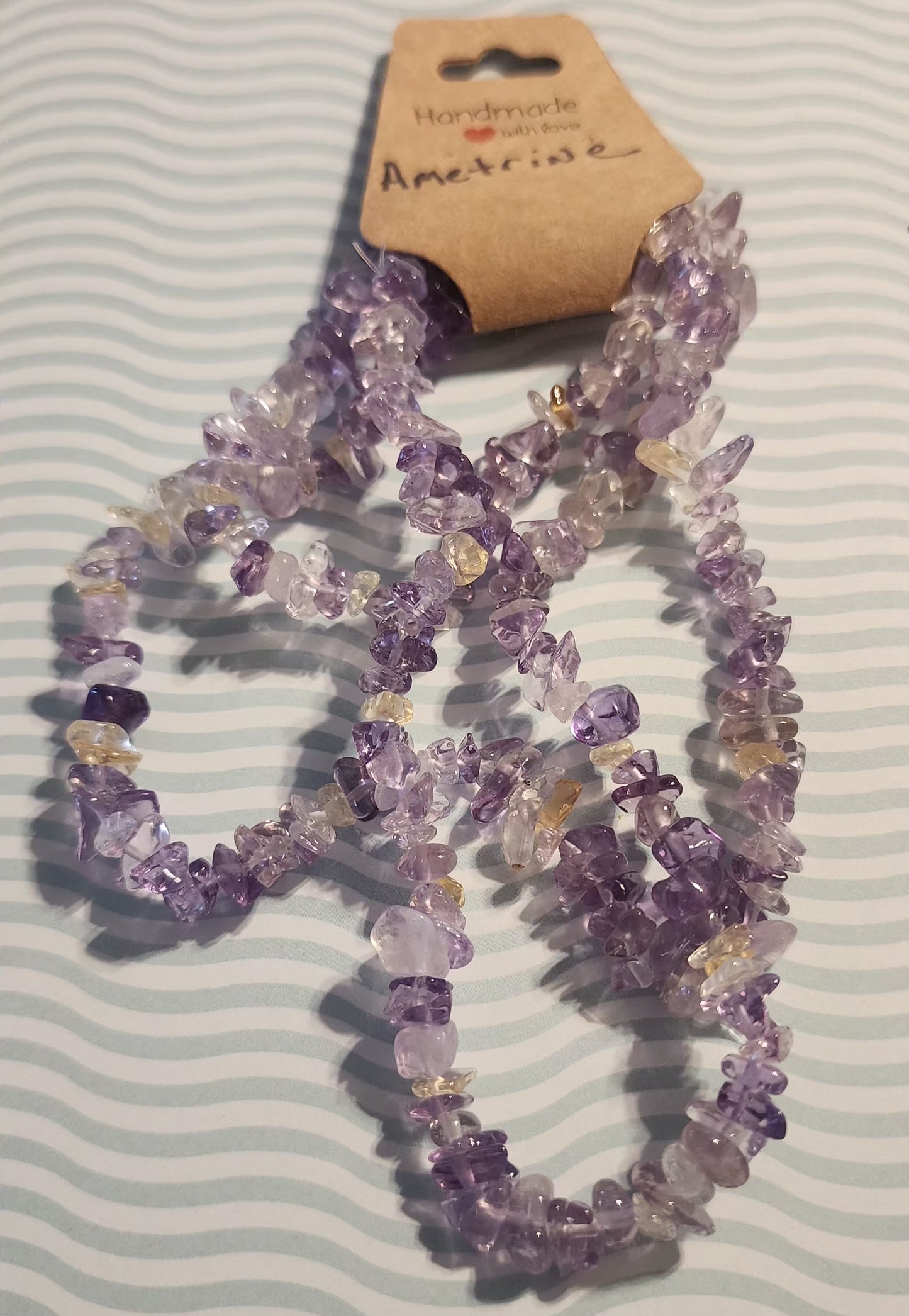 Ametrine chip long necklace
