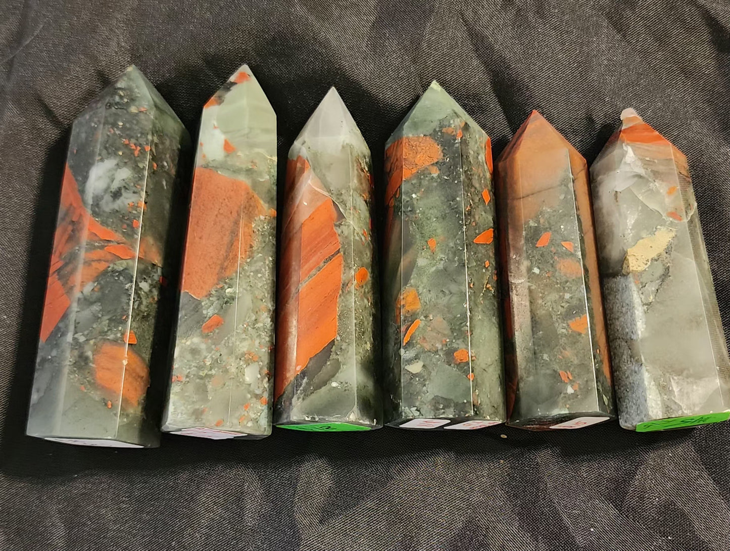 African Bloodstone points
